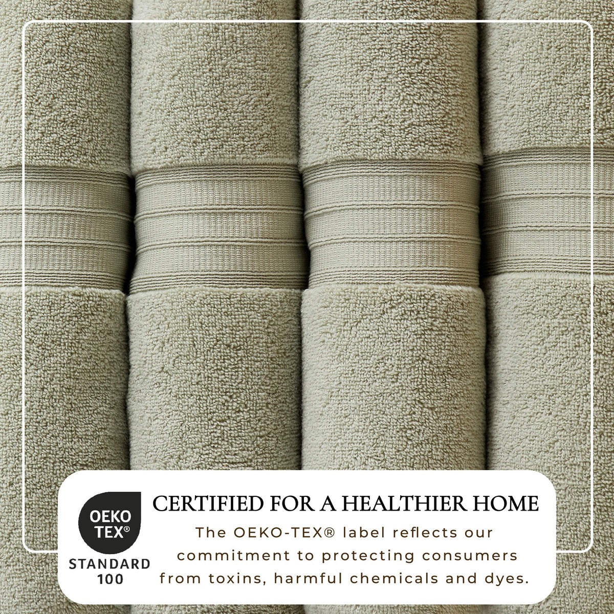 100% Cotton Premium Zero-Twist Bath Towel Set – Chiara Collection – view 52