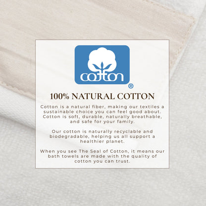 Priya Collection Cotton 6-Piece Towel Set with Linen-Like Border – view 5