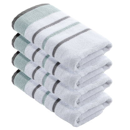 Decorative Cotton Stripe Bath Towel Set – Noelle Collection – view 38