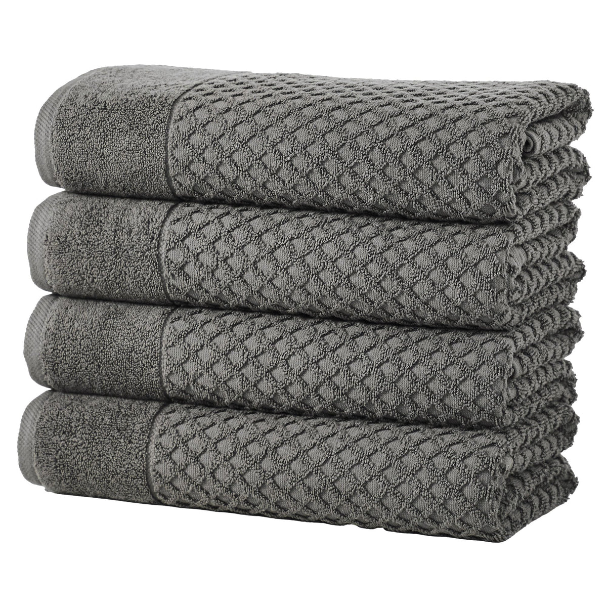 Cotton Diamond Waffle Weave Bath Towel Set – Grayson Collection – view 147