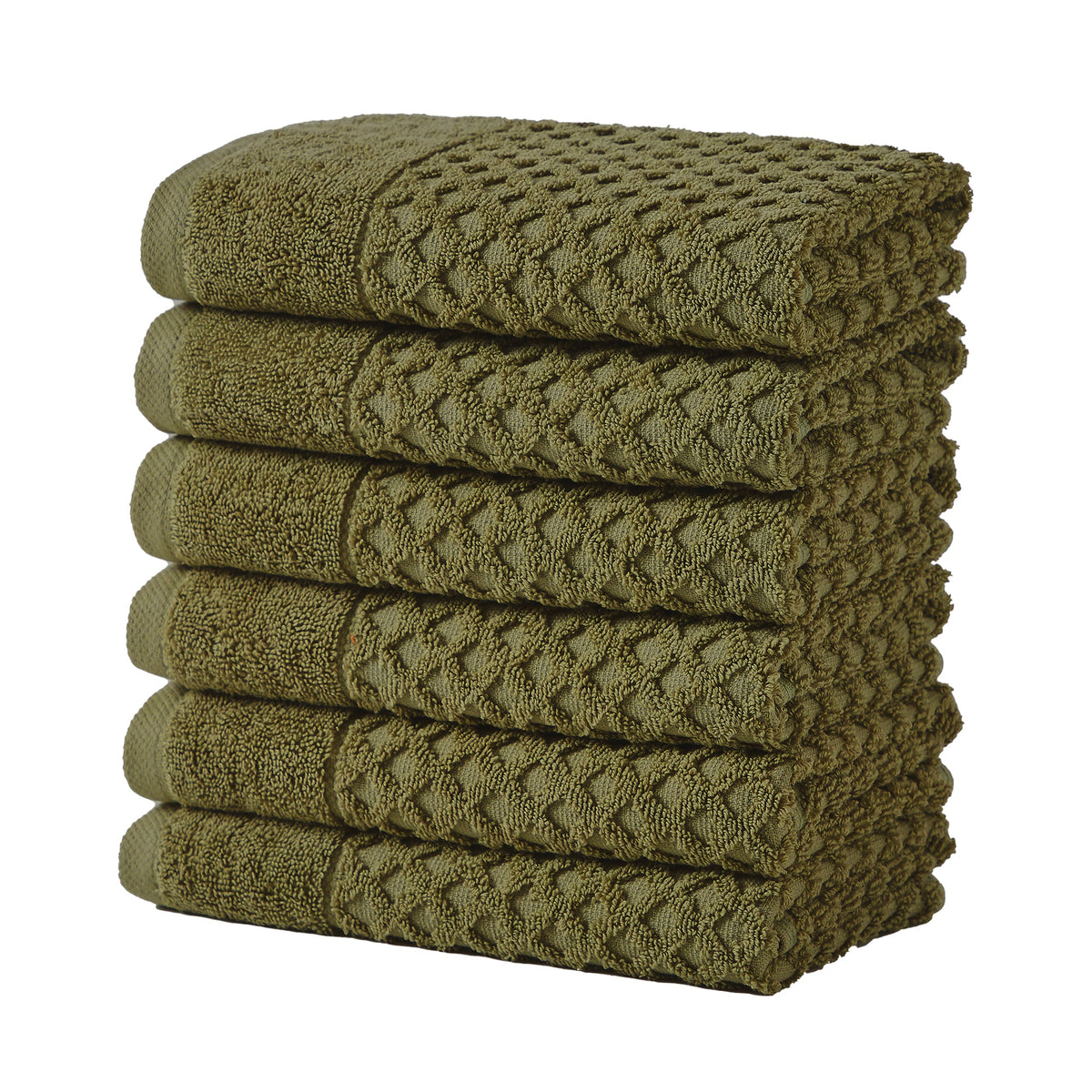 Cotton Diamond Waffle Weave Bath Towel Set – Grayson Collection – view 78