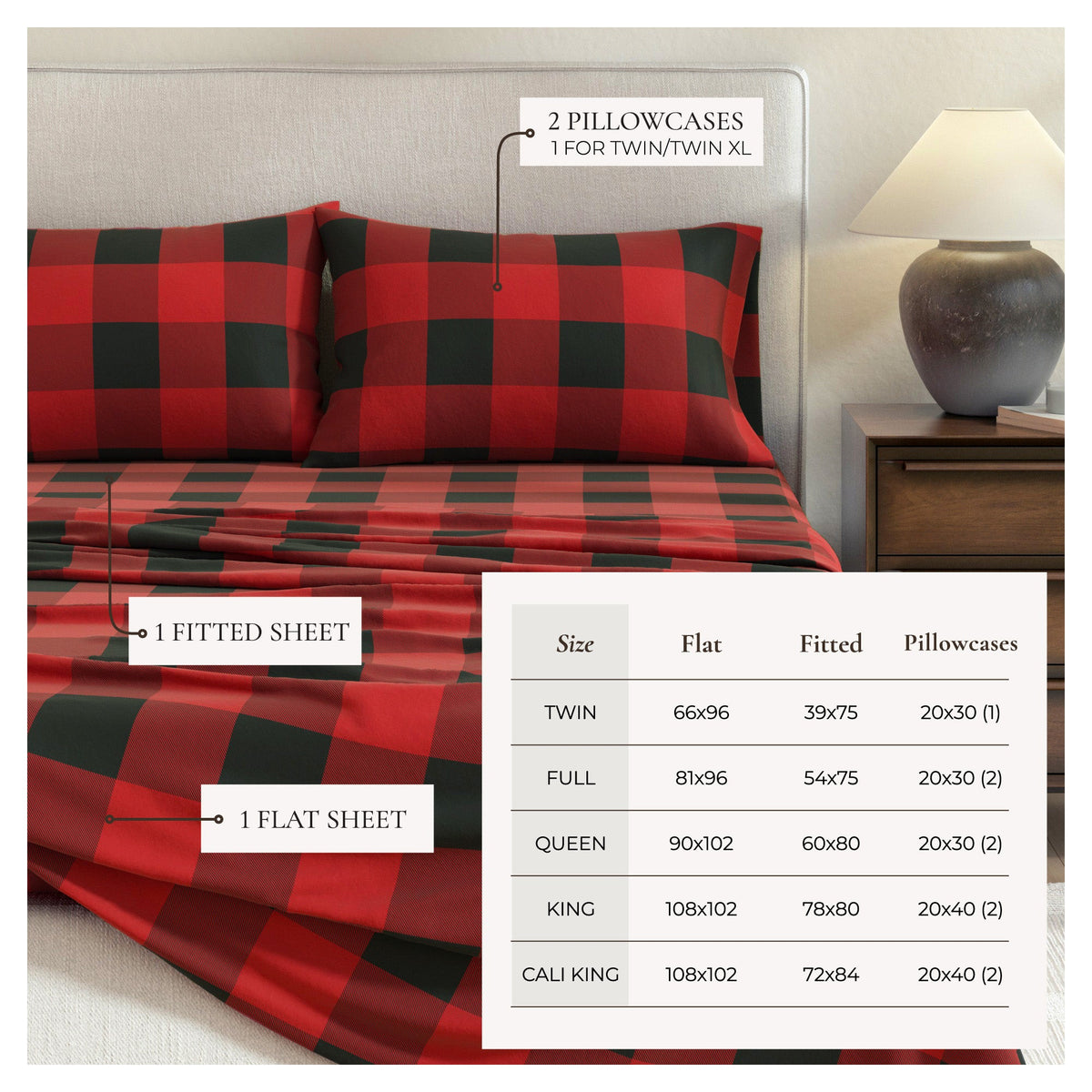 Turkish Cotton Flannel Sheet Set – Belle Collection – view 21
