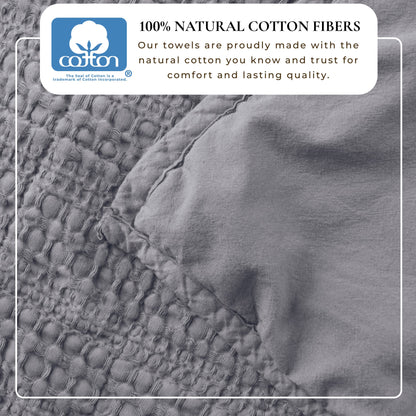 Garment-Washed Cotton Waffle Weave Quilt Set – Genevieve Collection – view 40
