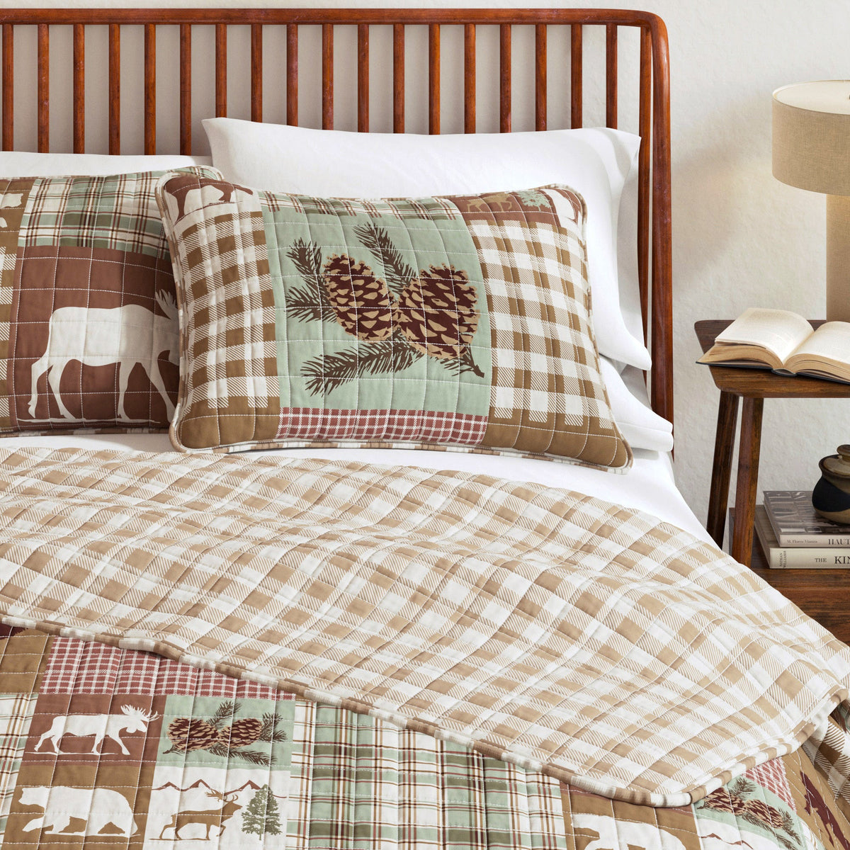 Rustic Woodland Landscape Reversible Quilt Set – Matthew Collection – view 6