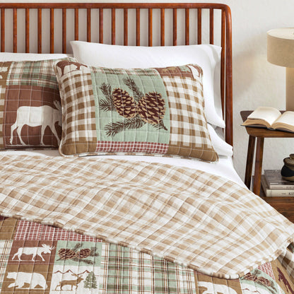 Rustic Woodland Landscape Reversible Quilt Set – Matthew Collection – view 6