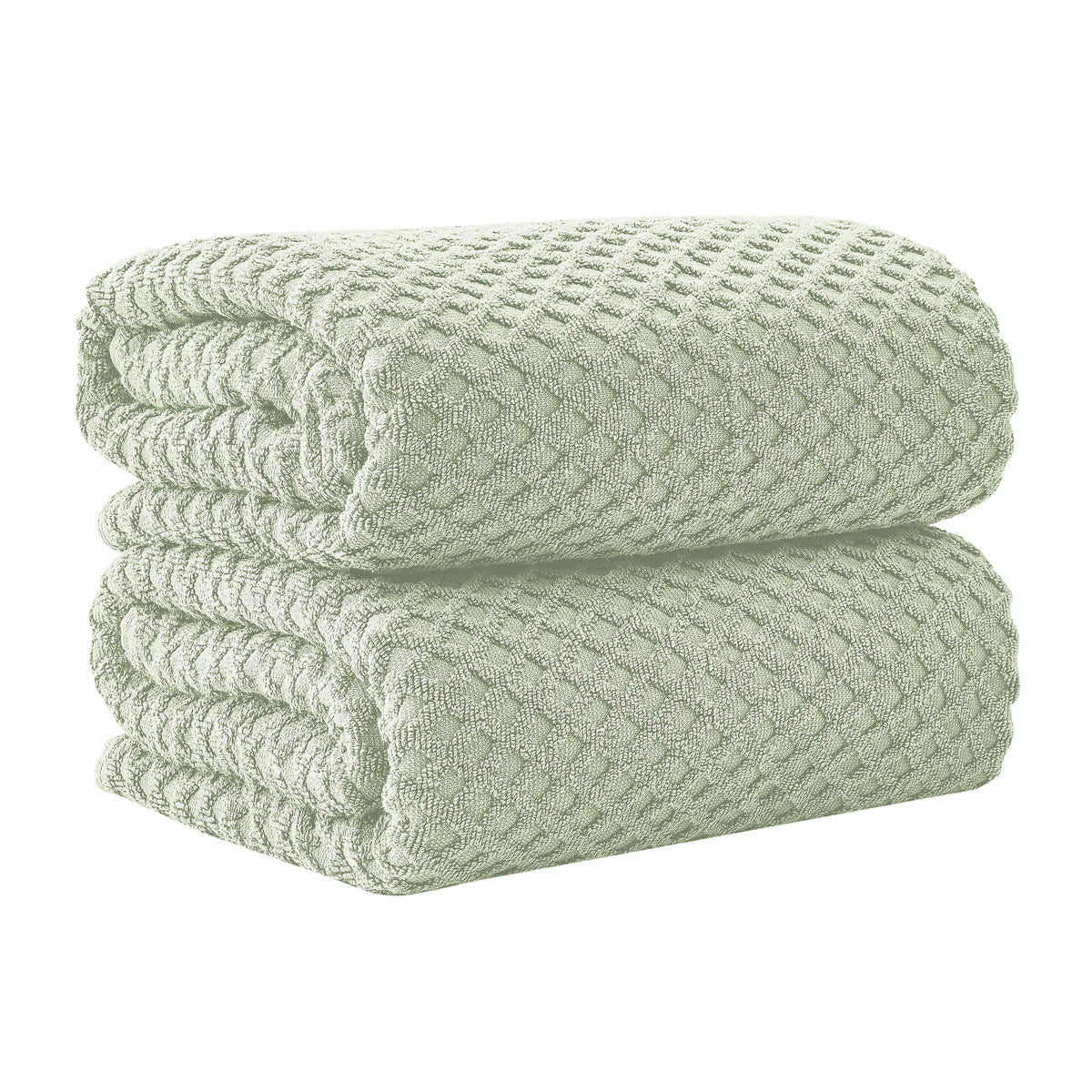 Cotton Diamond Waffle Weave Bath Towel Set – Grayson Collection – view 55
