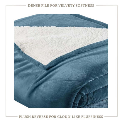 Sherpa Fleece Collection Velvet Plush Sherpa Bed Blanket, Reversible – view 54