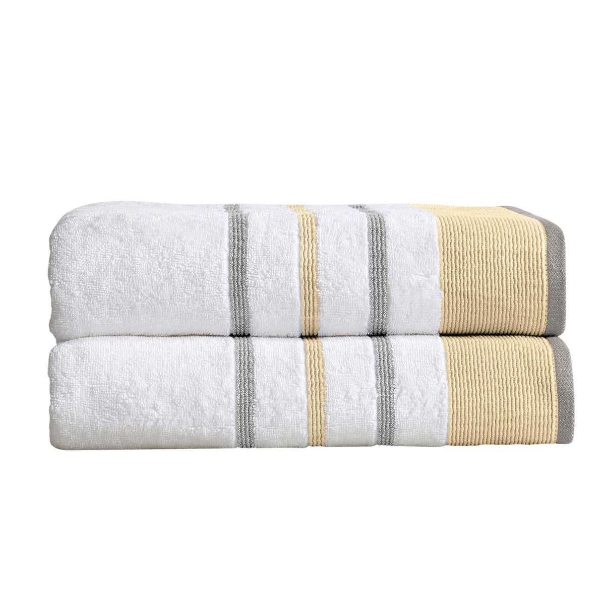 Decorative Cotton Stripe Bath Towel Set – Noelle Collection – view 72