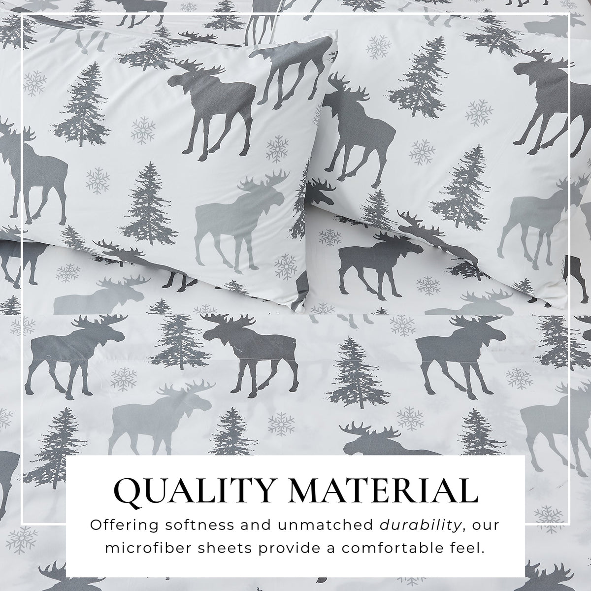 Lodge Print Microfiber Sheet Set – Mountain Ridge Collection – view 35