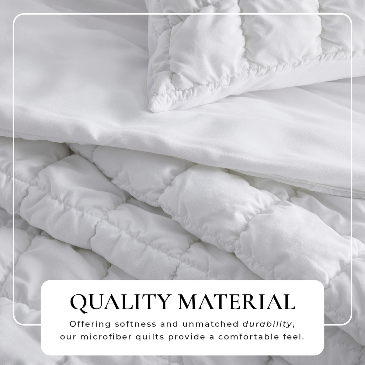 Puff Marshmallow Textured Quilt Set – Marshmallow Collection – view 2