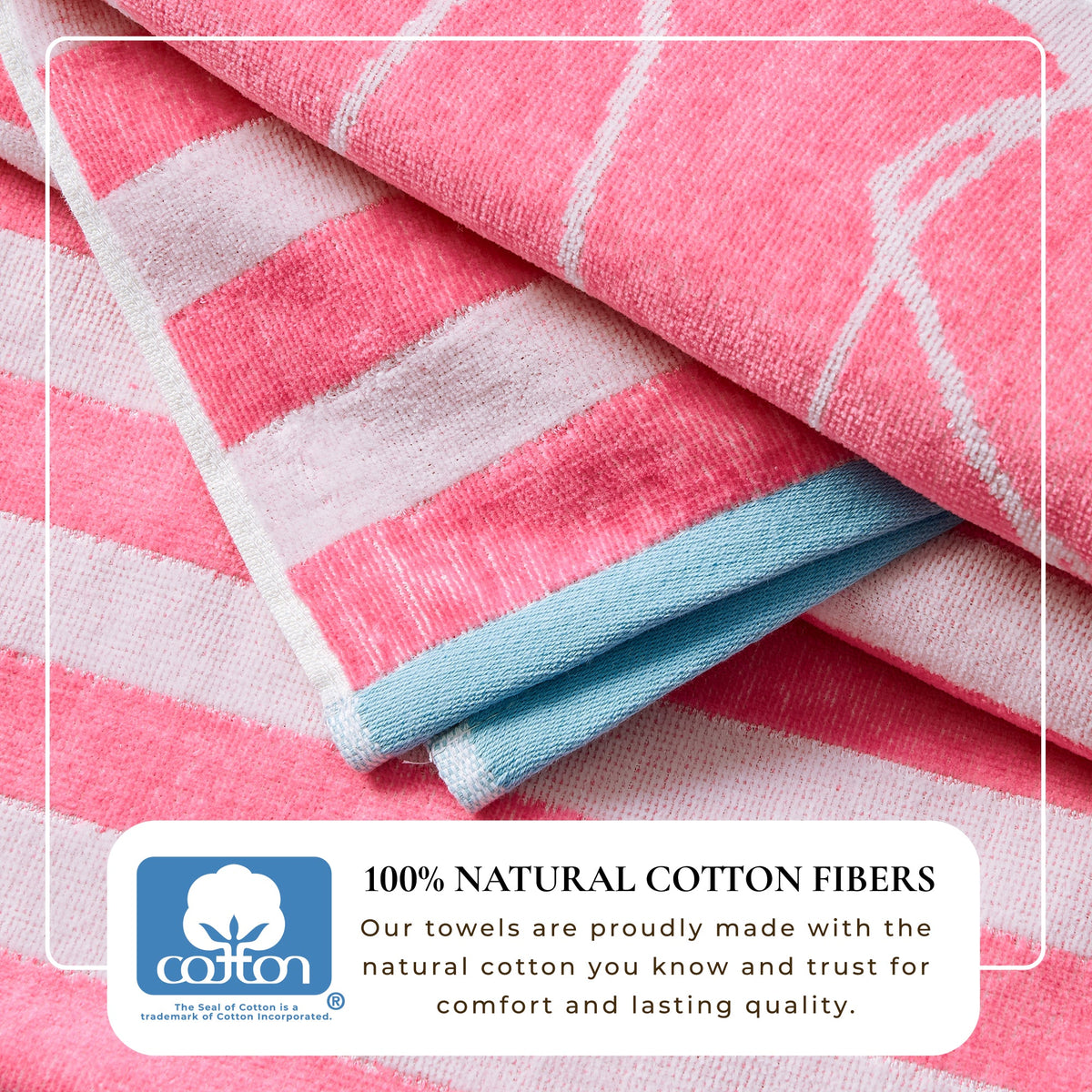 Maui Collection Cotton Velour Beach Towels, 30 x 60 Inch 2 or 4 Pack – view 27