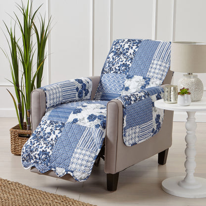 Reversible Patchwork Furniture Protector – Langdon Collection Sofa Cover – view 127