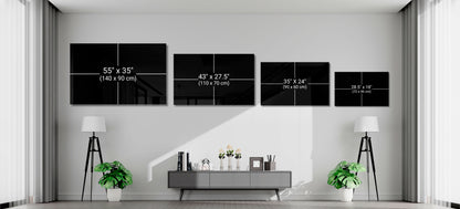 She Glass Wall Art – Mid-Century Modern Female Profile, Designer Collection – view 11