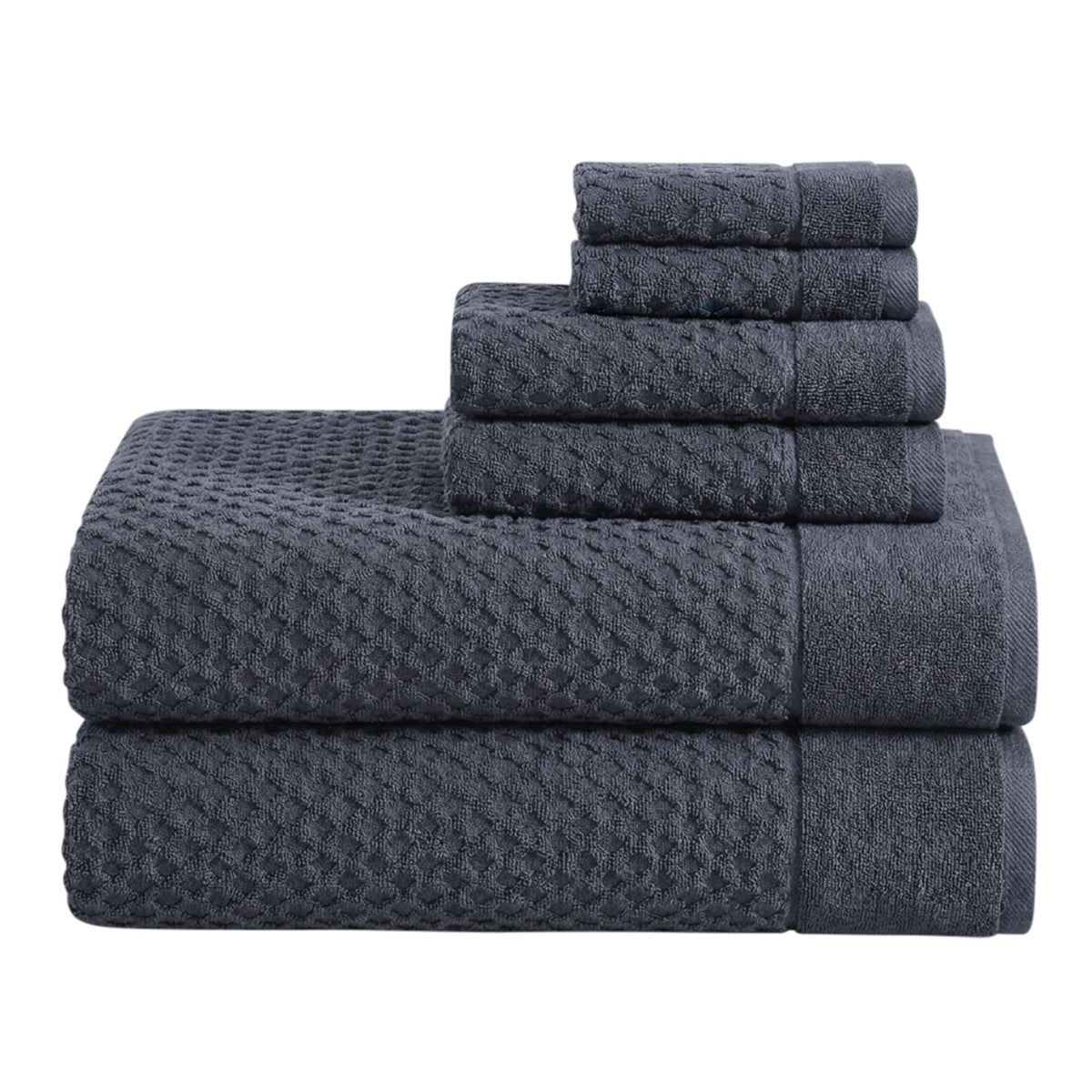 Cotton Diamond Waffle Weave Bath Towel Set – Grayson Collection – view 162