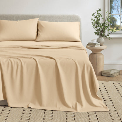 Heathered Jersey Knit Sheet Set – Carmen Collection – view 15