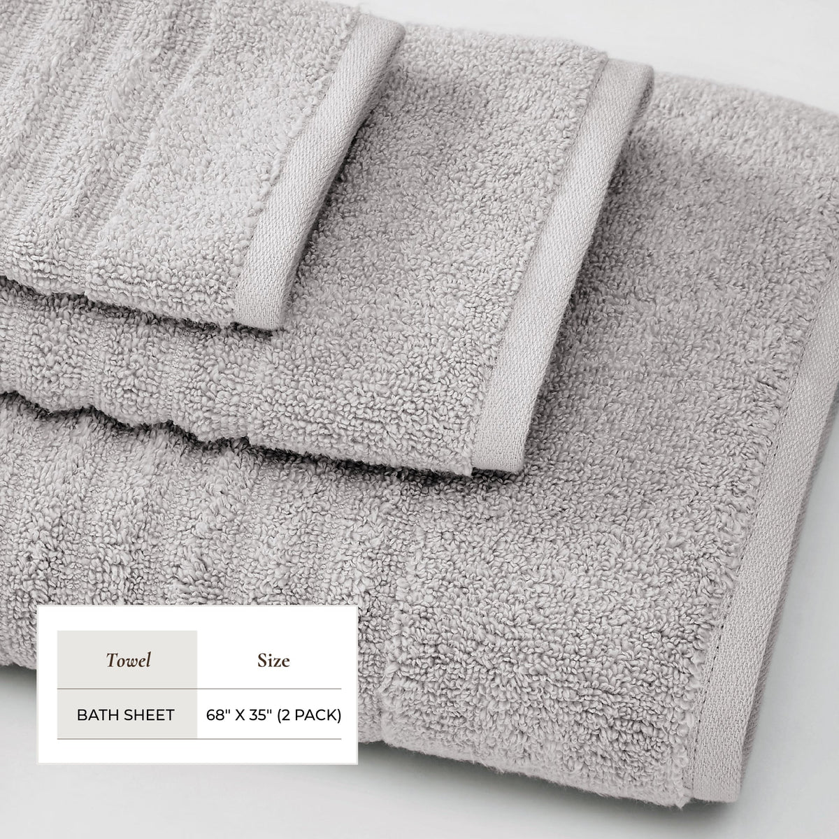 Karina Collection Luxury Combed Cotton Ribbed Bath Towel Set – view 118