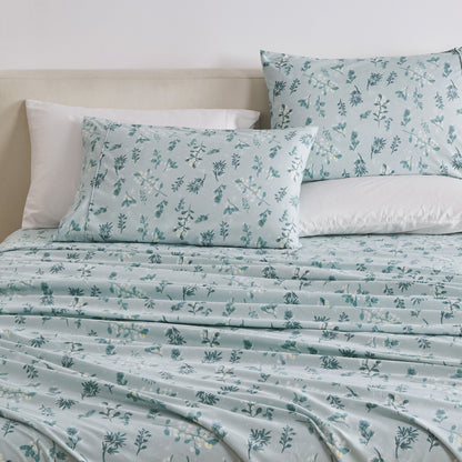 Watercolor Floral Microfiber Sheet Set – Delia Collection – view 26