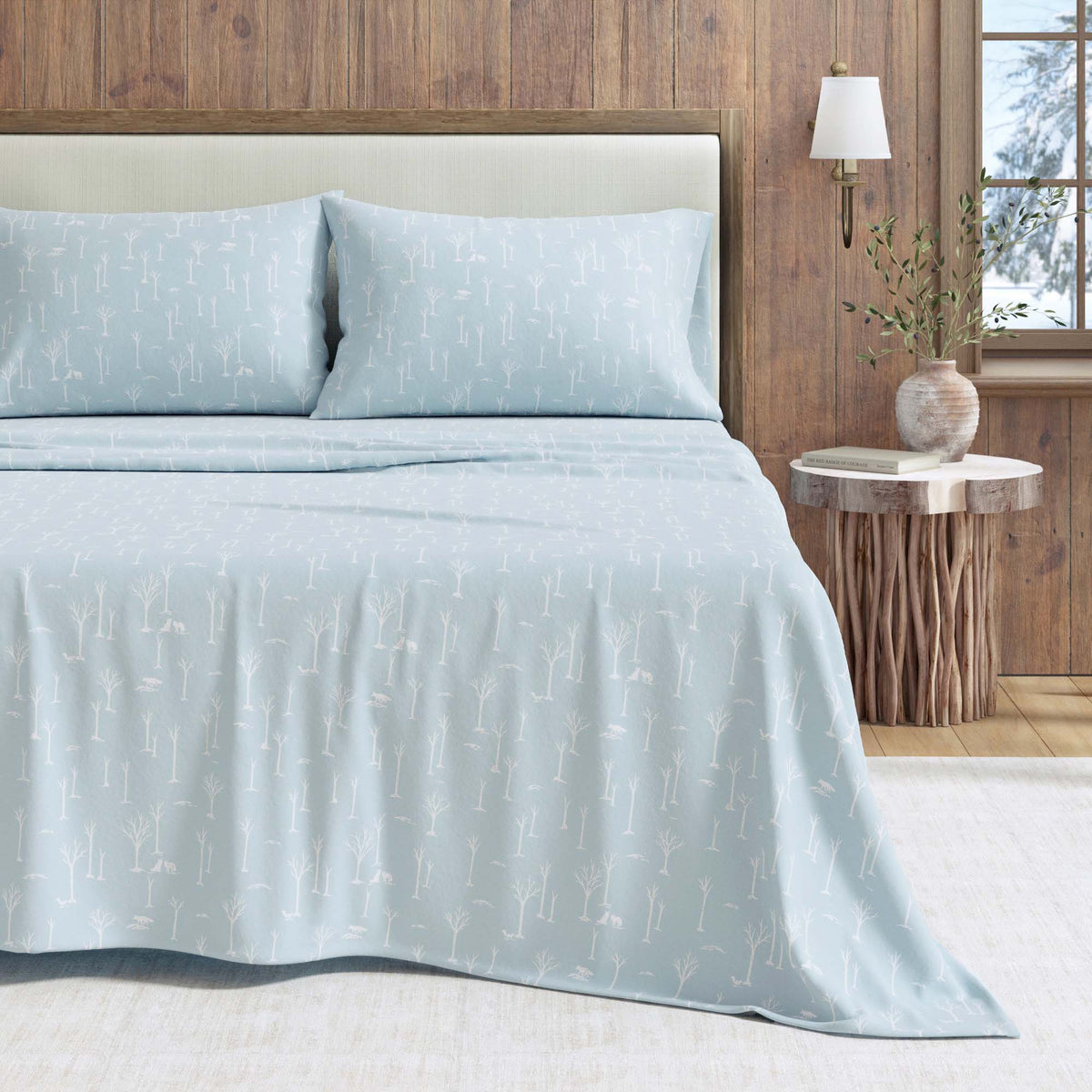 Turkish Cotton Flannel Sheet Set – Elevated Lodge Collection – view 7