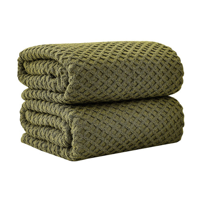 Cotton Diamond Waffle Weave Bath Towel Set – Grayson Collection – view 79