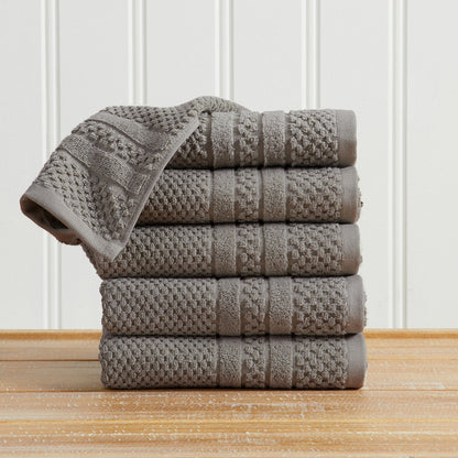 100% Cotton Checkered Jacquard Bath Towel Set – Giuliana Collection – view 113