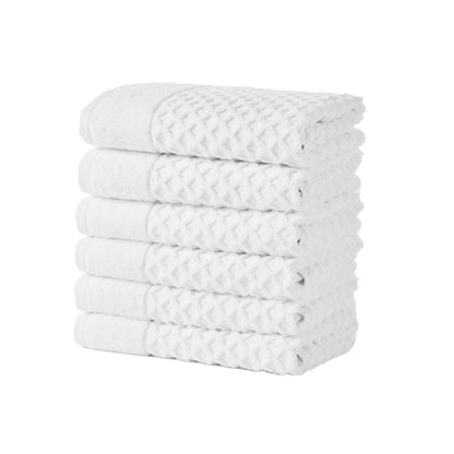 Cotton Diamond Waffle Weave Bath Towel Set – Grayson Collection – view 3