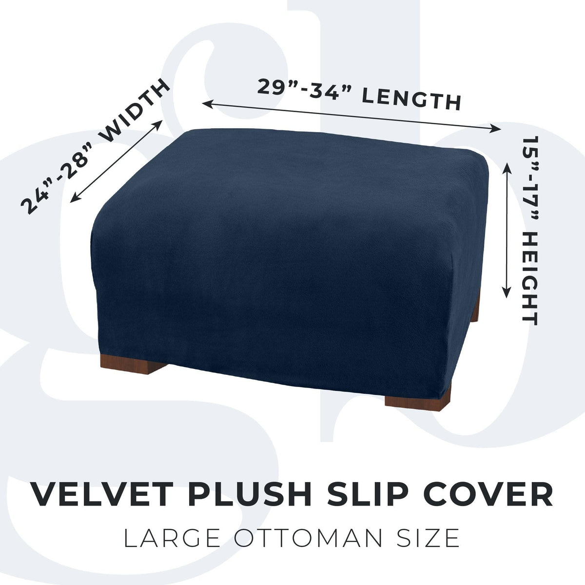 Velvet Stretch Slipcover – Gale Collection Form-Fit Sofa Cover – view 235