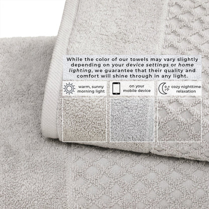 Cotton Diamond Waffle Weave Bath Towel Set – Grayson Collection – view 145