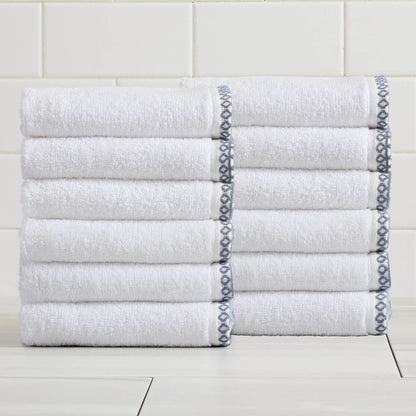 Valery Collection Border-Stitched Cotton 6-Piece Towel Set – view 91