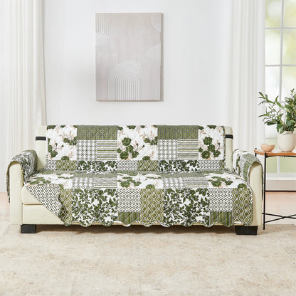Reversible Patchwork Furniture Protector – Langdon Collection Sofa Cover – view 67