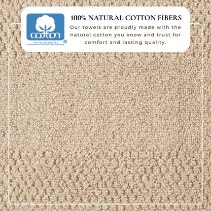 100% Cotton Rice Weave Textured Bath Towel Set – Marbella Collection – view 23