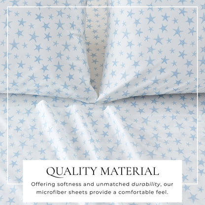 Coastal Printed Microfiber Sheet Set – Newport Collection – view 2