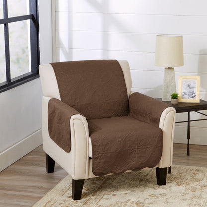 Medallion Stitch Furniture Protector – Elenor Collection Sofa Cover – view 97