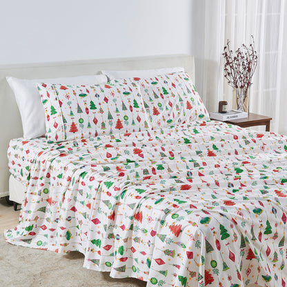 Brushed Microfiber Printed Sheet Set – Baylor Collection – view 31
