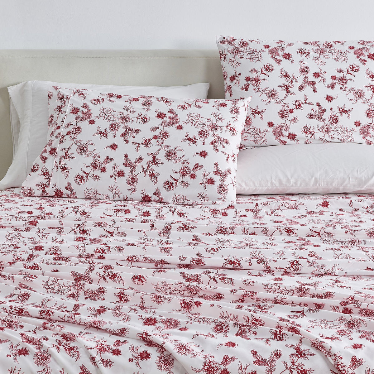 Watercolor Floral Microfiber Sheet Set – Delia Collection – view 32