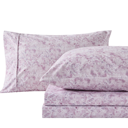 Watercolor Floral Microfiber Sheet Set – Delia Collection – view 66