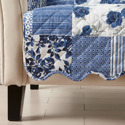 Reversible Patchwork Furniture Protector – Langdon Collection Sofa Cover – view 128