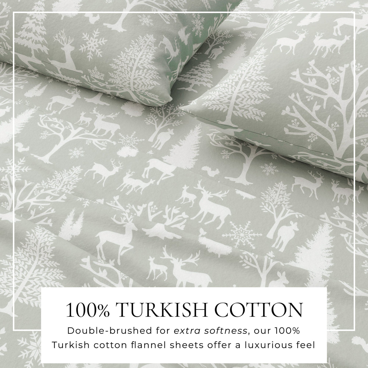 Turkish Cotton Flannel Sheet Set – Lakeview Collection – view 2