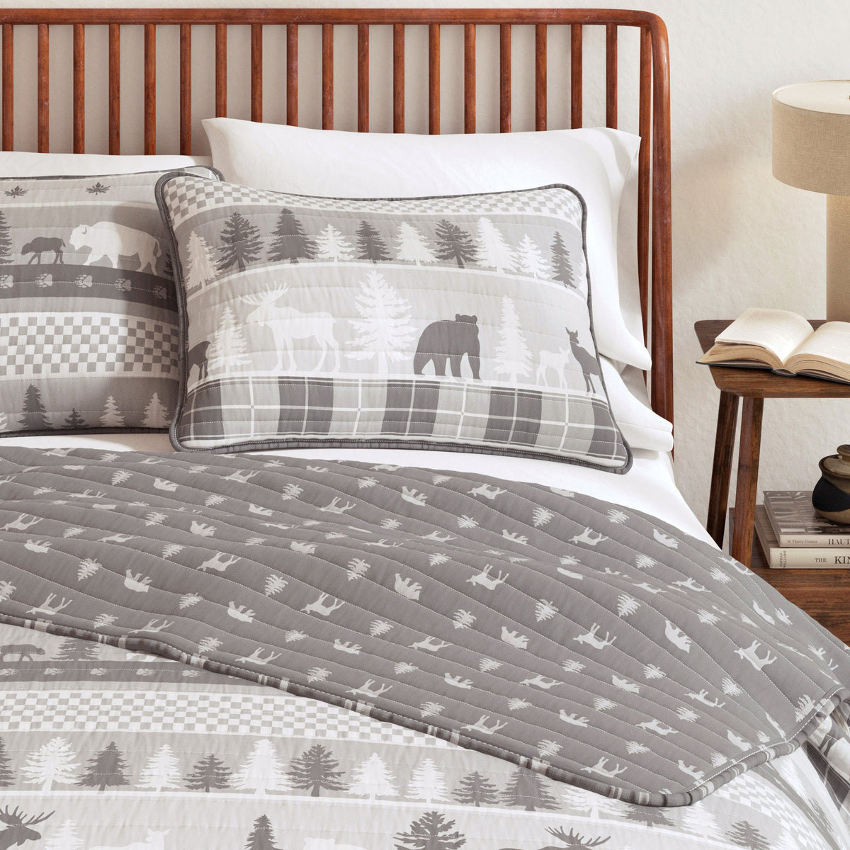 Rustic Woodland Landscape Reversible Quilt Set – Matthew Collection – view 18