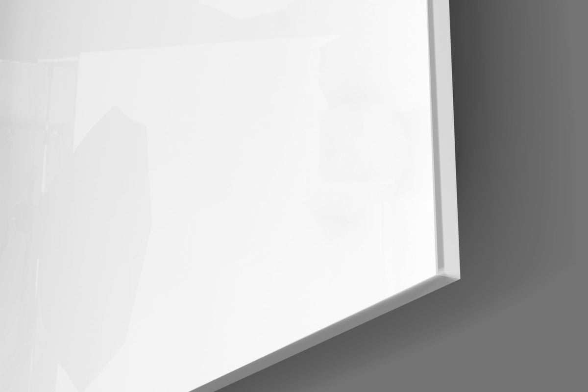 Woman Shadow Glass Wall Art – Black and White Frosted Silhouette – view 7