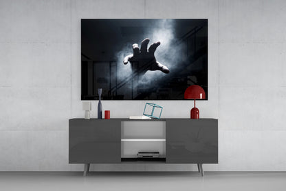 Fear Reaching Hand Cinematic Horror Glass Wall Art – view 8