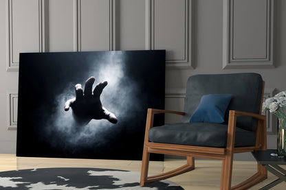 Fear Reaching Hand Cinematic Horror Glass Wall Art – view 6