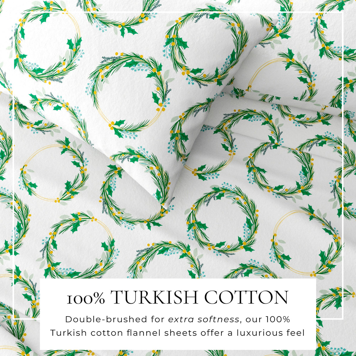 Turkish Cotton Flannel Sheet Set – Lakeview Collection – view 66