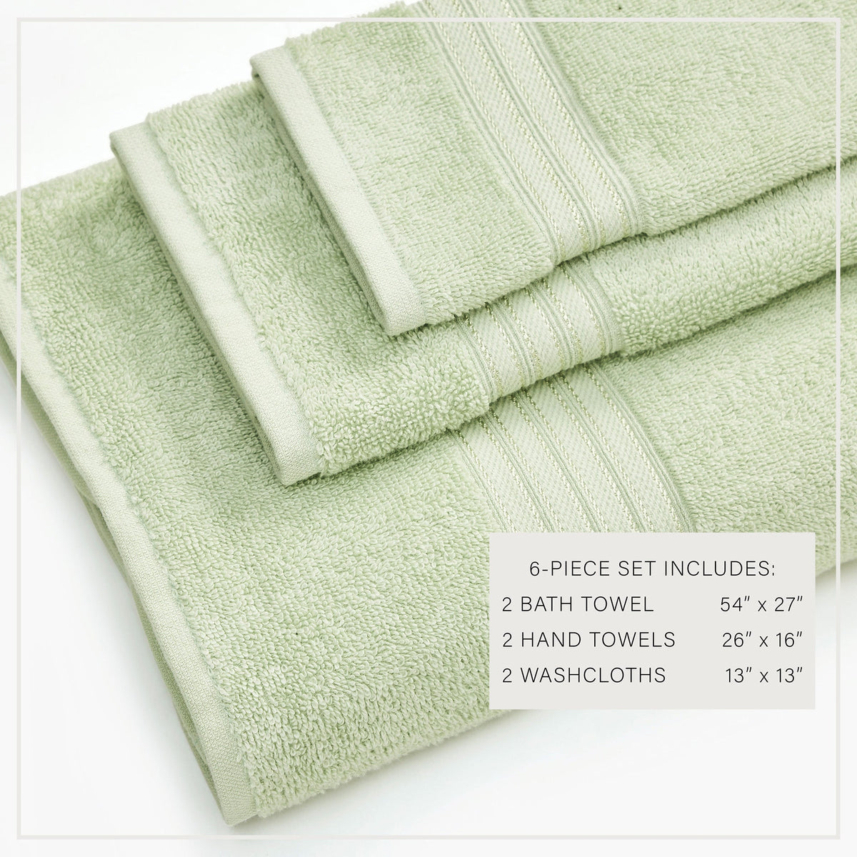 Cooper Collection Cotton Terry Bath Towel Set, Lightweight and Soft – view 60