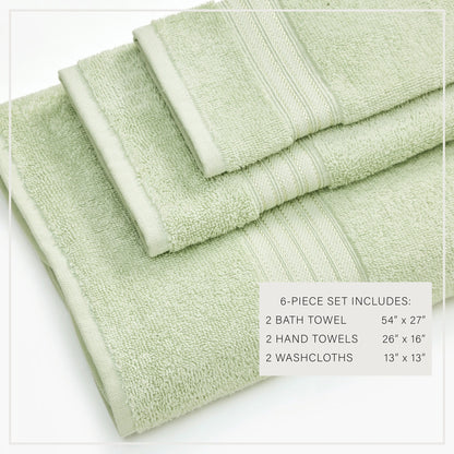 Cooper Collection Cotton Terry Bath Towel Set, Lightweight and Soft – view 60
