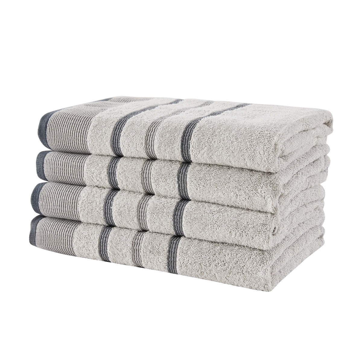 Decorative Cotton Stripe Bath Towel Set – Noelle Collection – view 94