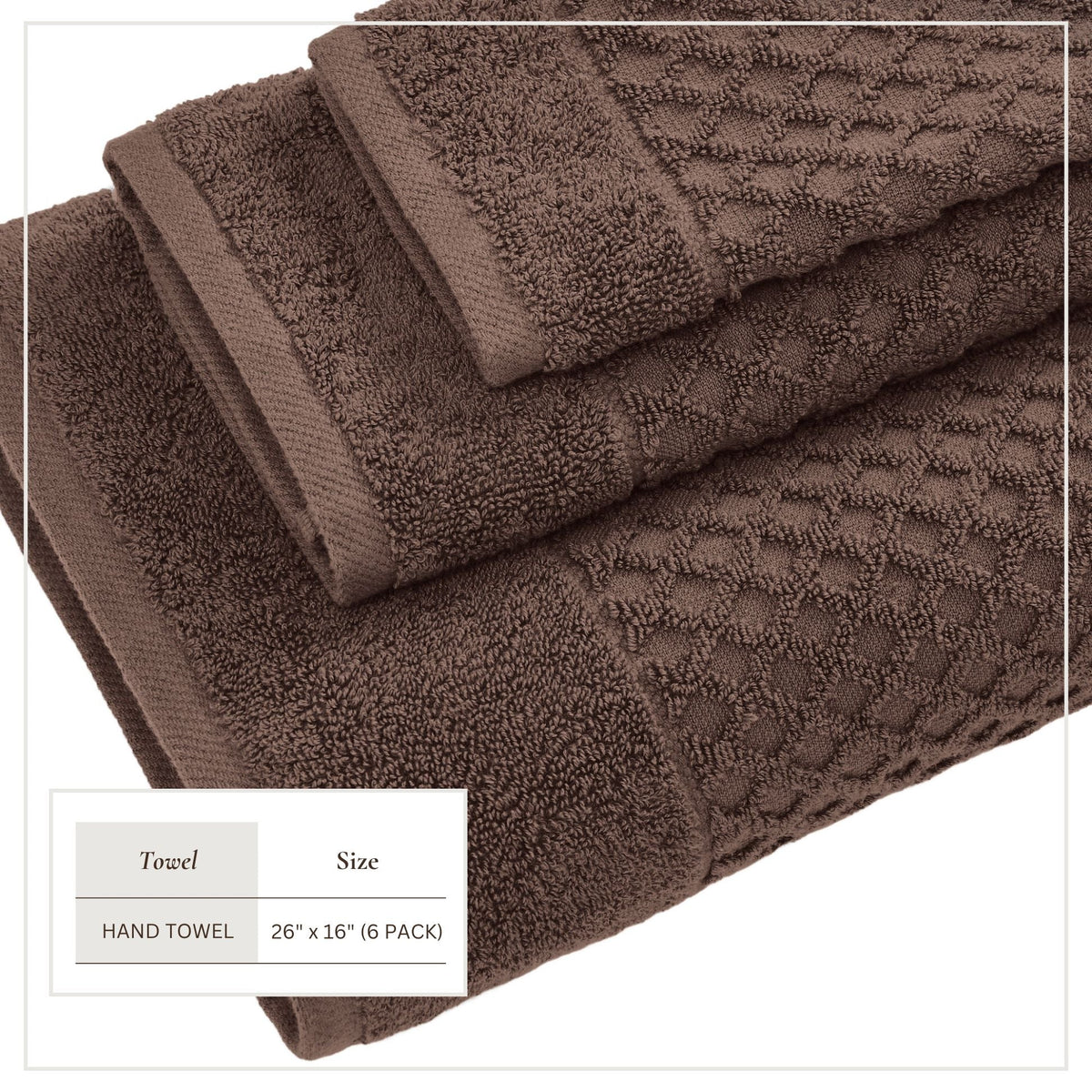 Cotton Diamond Waffle Weave Bath Towel Set – Grayson Collection – view 245