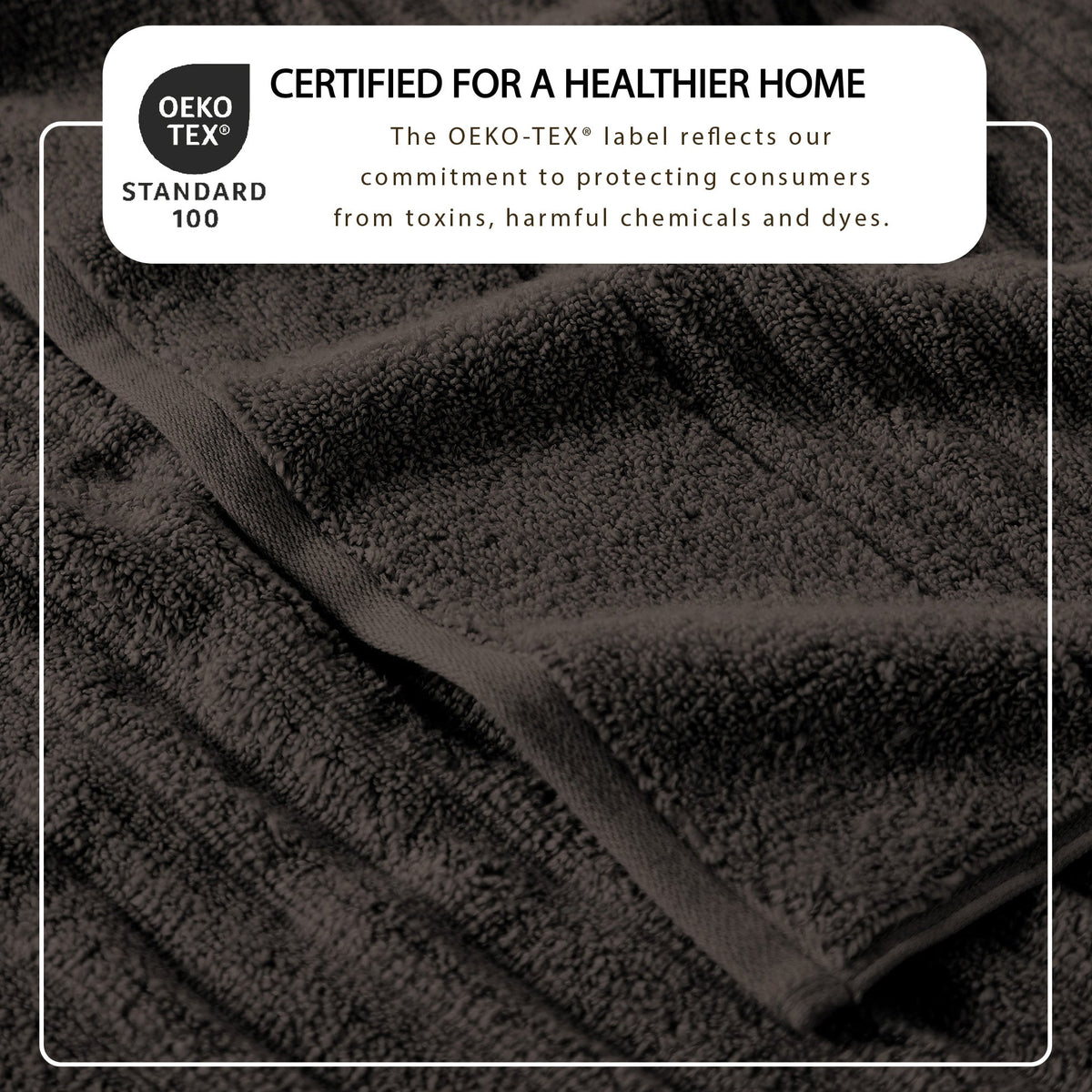 Karina Collection Luxury Combed Cotton Ribbed Bath Towel Set – view 206