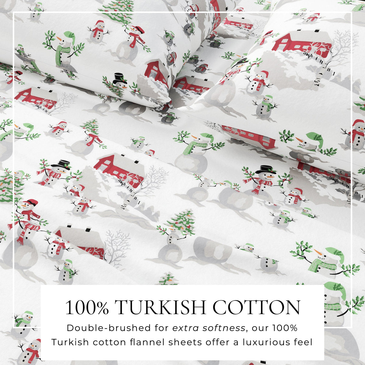 Turkish Cotton Flannel Sheet Set – Stratton Collection – view 2