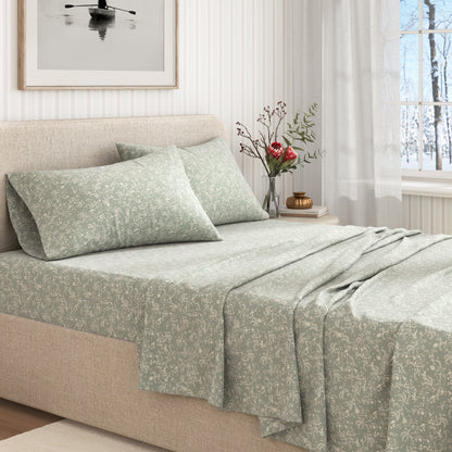 Turkish Cotton Flannel Sheet Set – Winter Floral Collection – view 35