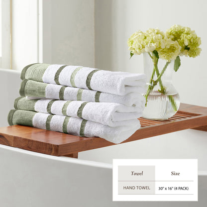 Decorative Cotton Stripe Bath Towel Set – Noelle Collection – view 66